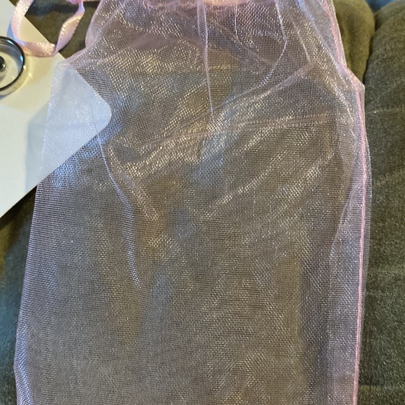 New Silver Diamond Ring Pink Crown Necklace - Picture 4 of 5